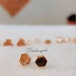 گوشواره میخی شش ضلعی