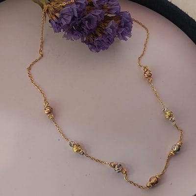 گردنبند آلبرنادو گوی درشت و ریز